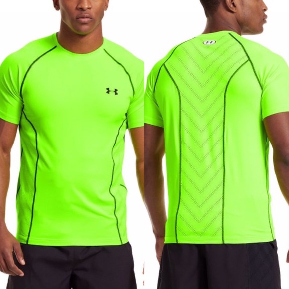 Under Armour Other - Under Armour HeatGear ArmourVent Hyper Green Tee L